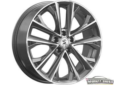 Premium КР012 (Tiggo 8 Pro) 7 x 18 5*108 Et:47 Dia:60.1 Diamond Gloss Graphite